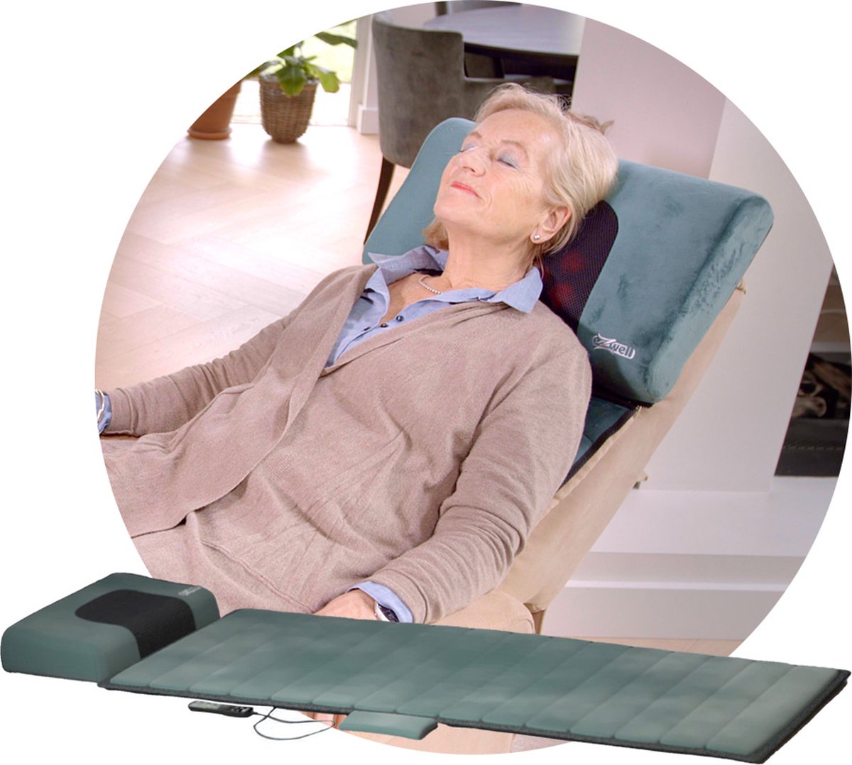 eZwell Remedy Massage System - Massagekussen - Shiatsu - Warmtetherapie - Premium - eZwell