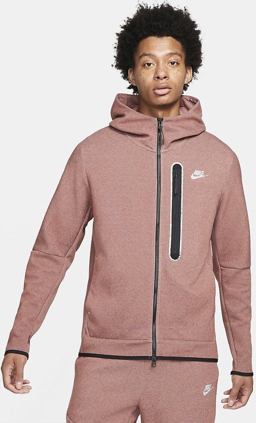 Nike Sportswear Tech Fleece Hoodie Redstone Red Maat XS