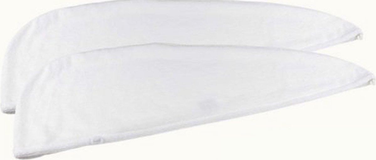 Lucy's Living Luxe Magic Hair Towel - 2 STUKS - 25 x 70 cm - Haarhanddoek - sneldrogend - zachte Microvezel - absorberend - off white