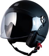 Motocubo fly evo | jethelm met dubbel vizier | mat zwart | motor helm | maat XL