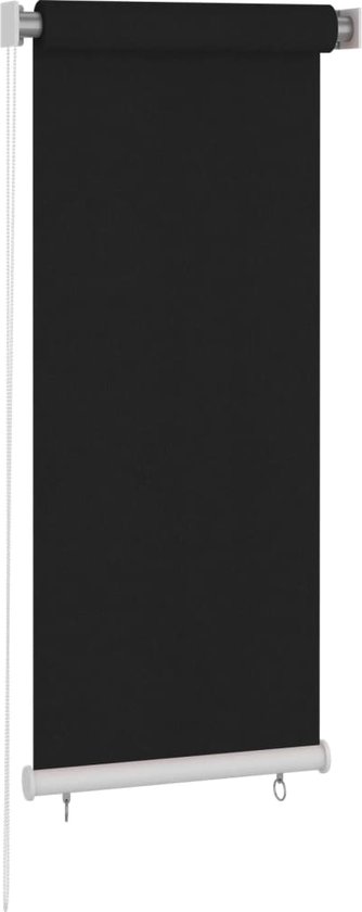 vidaXL - Rolgordijn - voor - buiten - 60x140 - cm - zwart