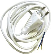 câble de raccordement 2x0.75mm 1.8m blanc