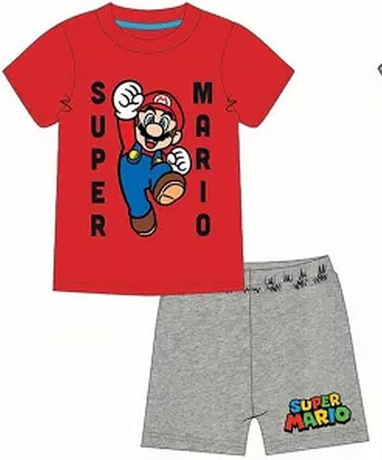 Super Mario pyjama - Rood - Maat 110 / 5 jaar