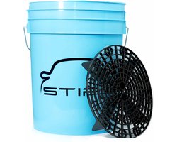Stipt Grit Bucket - 20 liter autowas emmer met filterrooster