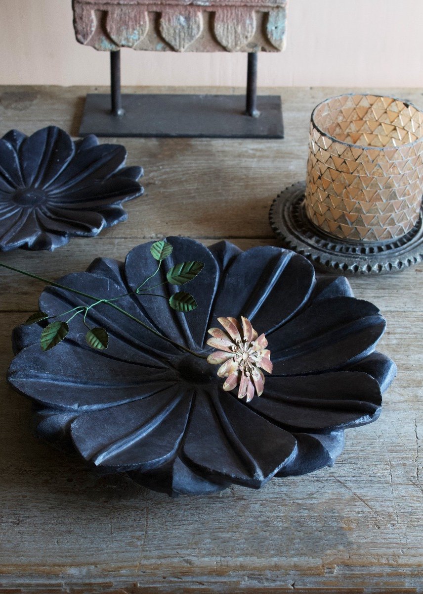 Vierkante vintage natuurstenen salontafel uit de jaren '80 - Vintage Design Store