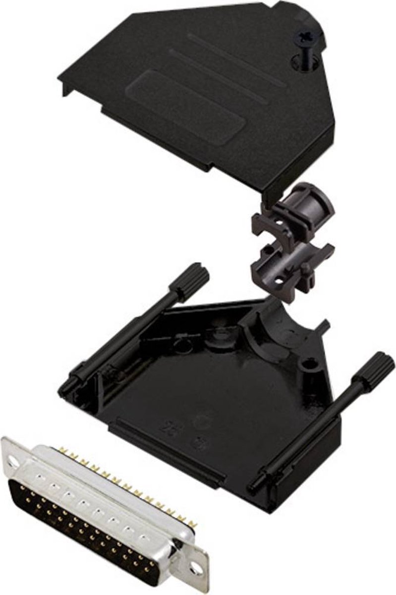encitech DTZK25-BK-DMP-K 6355-0101-23 D-sub male connectorset 180 ° Aantal polen: 25 Soldeerkelk 1 stuk(s)