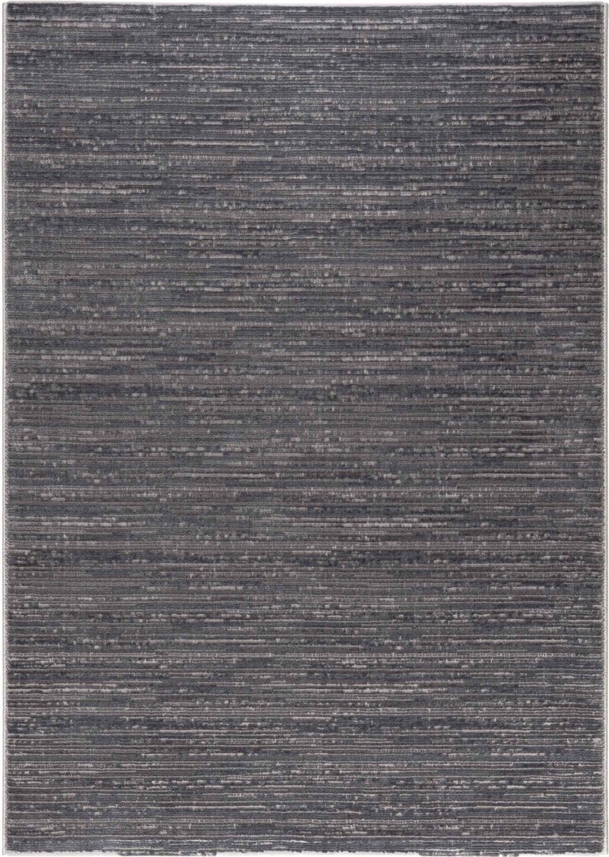 Flycarpets Eleganza Modern Laagpolig Gestreept Vloerkleed - Donkergrijs - 200x290 cm
