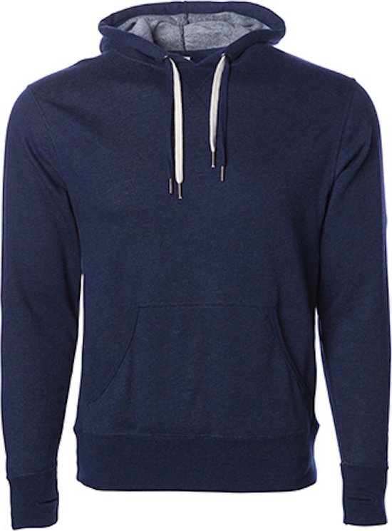 Unisex Midweight French Terry Hoodie met capuchon Navy - S