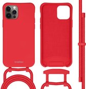 Coque iPhone 12 / 12 Pro - iMoshion Color Backcover avec cordon détachable - Rouge