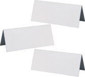 Santex naamkaartjes/plaatskaartjes - Bruiloft - mat wit - 100x stuks - 7 x 3 cm