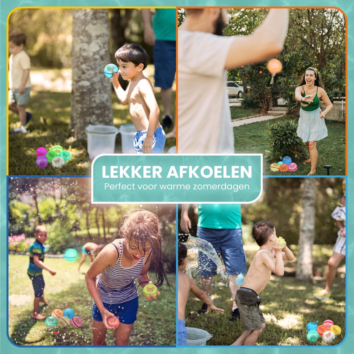 10 x Herbruikbare Waterballonnen Zelfsluitend /Waterspeelgoed / Kinderen / Buiten / Buitenspelen / Speelgoed / Buitenspeelgoed / Zwembad / Water / Zwemmen / Speelgoed meisjes / Speelgoed jongens / Vakantie / Duikspel / Duurzaam – foto 5