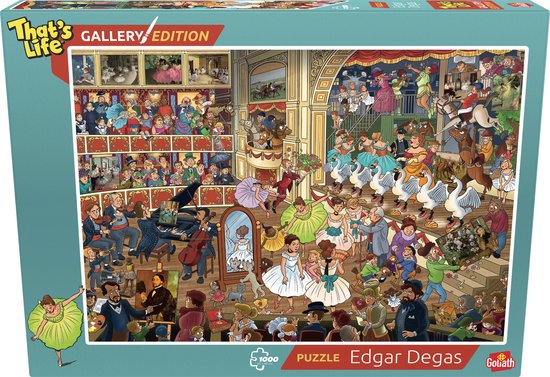 That's Life Gallery Edition: Edgar Degas - 1000 Puzzelstukjes - Legpuzzel (68x48cm)