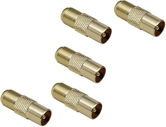 Fiche coaxiale vers coupleur F Fiche coaxiale coupleur F