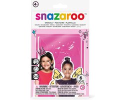 6 Snazaroo™ stencils voor meisjes - Schmink