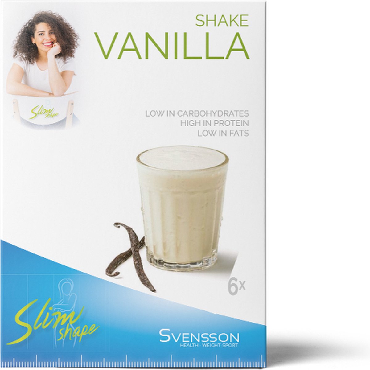 Goedkoopste Svensson Dieet shake Vanille 6 x 25 gram Eiwitdieet | Koolhydraatarm en laag caloriën