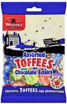 6 Zakken Walkers Toffees/Eclairs á 150 gram - Voordeelverpakking Snoepgoed