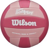 Wilson - Ballon - Super Soft Play - Volley-ball - Unisexe - Synthétique - Loisirs - Rose - Taille officielle