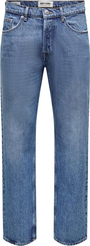 Only & Sons Jeans Onsedge Loose Mid. Blue 4939 Jeans 22024939 Medium Blue Denim Mannen Maat - W28 X L30