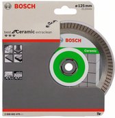 Bosch - Diamantdoorslijpschijf Best for Ceramic Extraclean Turbo 125 x 22,23 x 1,4 x 7 mm
