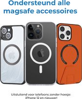 Case2go - Pasjes Houder geschikt voor iPhones en Apple magnetische Ring - Magnetische Kaarthouder - Zwart