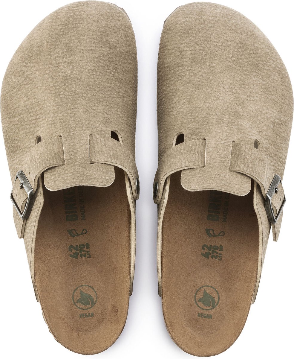 Birkenstock Boston Desert Dust Gris Taupe Coupe étroite Taille 39
