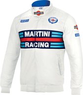 Sparco Martini Racing Bomberjas - Iconische Stijl - Heren/Dames - XS - Wit