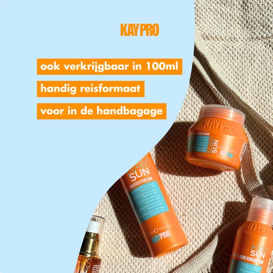 KayPro Sun Protection Masker 500 ml – KaySun - Professionele Haarverzorging – Haar Masker voor in de Zon – Sun Protection Hair – Zonbescherming haar