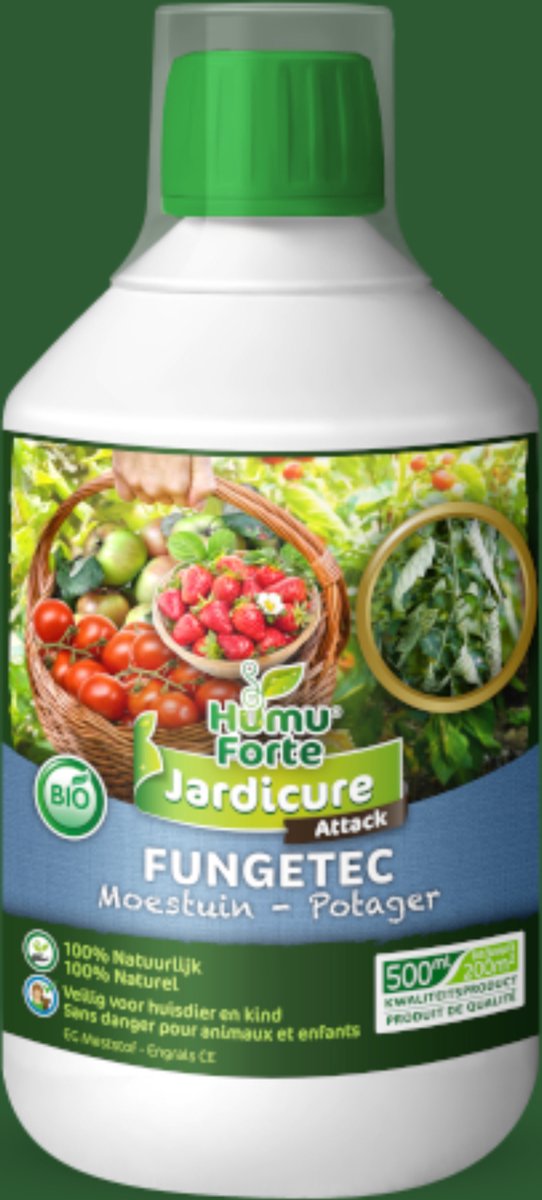 Humuforte Fungetec Moestuin 500 ml | Vloeibare Meststof | Tegen Schimmelstress | Kruidenextracten