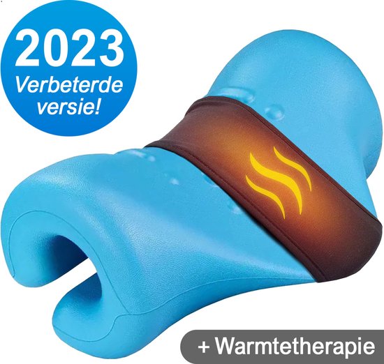 Foto: Nekstretcher met warmte neck releaser nekmassage apparaat nek massagekussen voor nek schouder en rugklachten verbeterde drukpunten medisch schuim