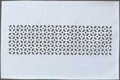 Tafelloper - off white met opengewerkte rand - 30 x 45 cm