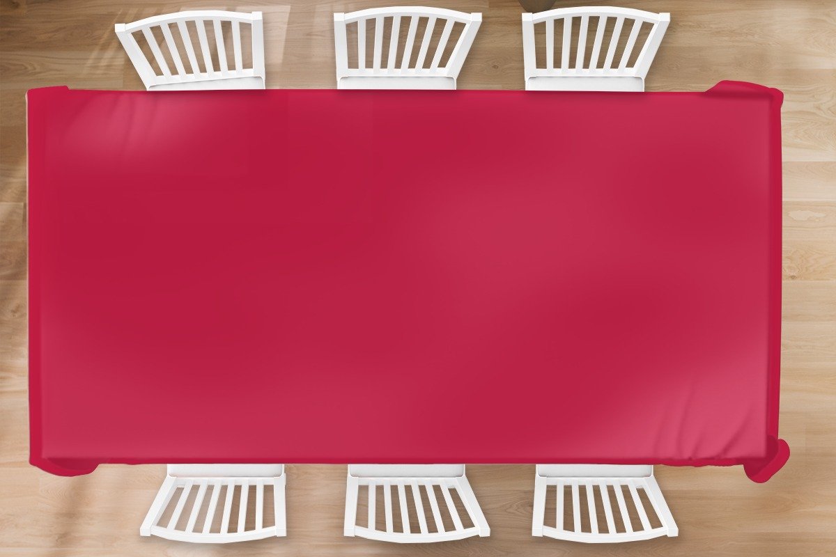 Tafelkleed - Tafellaken - 300x150 cm - Rood - Effen kleur - Binnen en Buiten