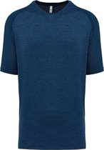 Tweekleurig padel T-shirt heren met korte mouwen 'Proact' Navy/Marl Navy - XXL
