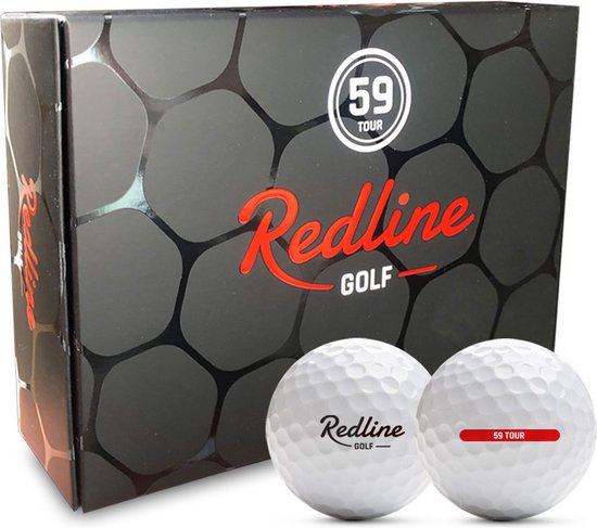 REDLINE 59 Tour Golfballen Wit - 12 Stuks — afbeelding 2