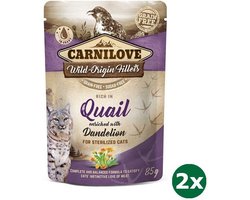 Carnilove pouch quail kattenvoer 2x 24x85 gr