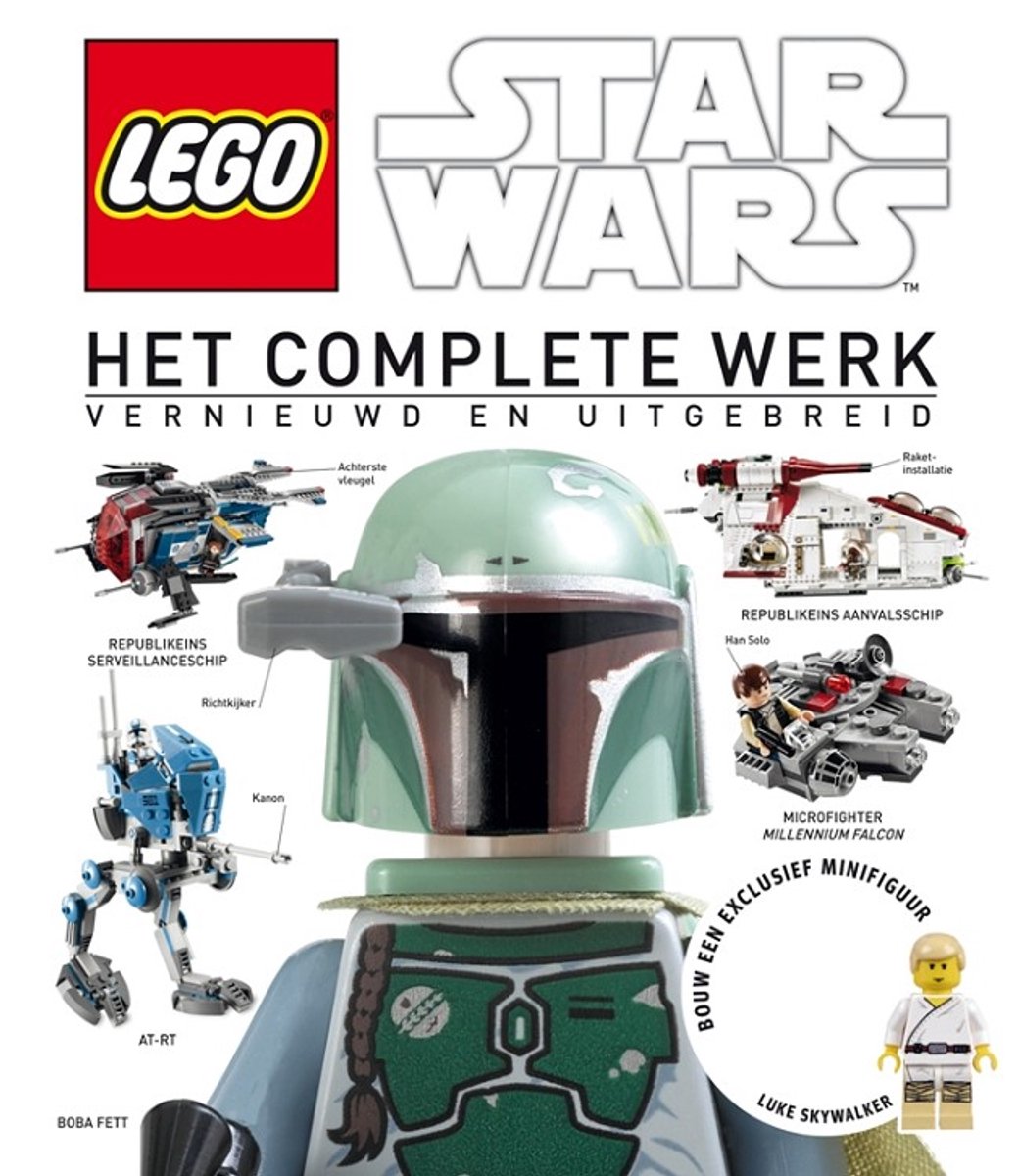 LEGO Star Wars: Het Complete Werk, Vernieuwd en Uitgebreid. Met Bobs Fett, AT-RT, Republieks Servesillanceschip, Republieks Aanvalsschip en Microfighter Millennium Falcon.