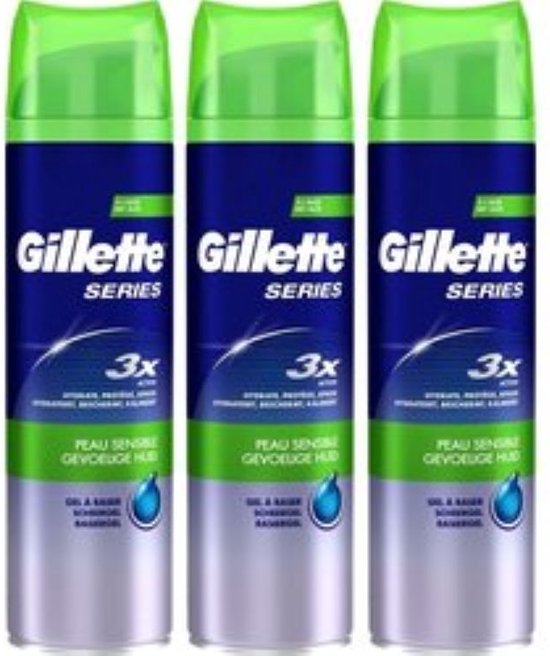 Gillette Series Gevoelige Huid - 3 x 200 ml - Scheergel
