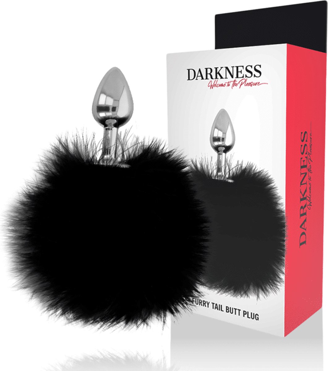 Goedkoopste DARKNESS ANAL | Darkness Extra Feel Bunny Tail Buttplug 7cm