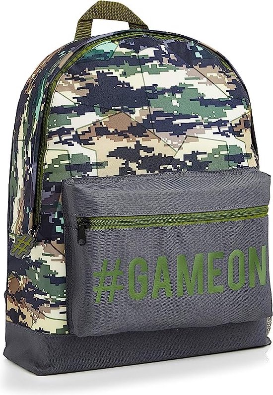 Gamer School Bag, Game On Backpack in 3 Variants, Cute Camouflage