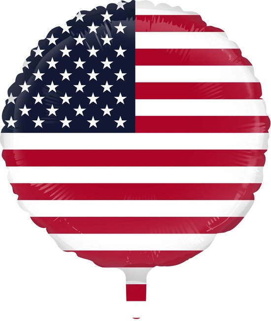 Folieballon USA 18" 45cm - Feest Feestje Landen Helium Folie Ballon