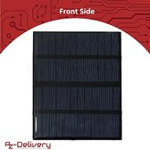 AZDelivery 5 x kit modules kit polysilicium mini zonnepaneel 5 V 1,5 W klein zonnepaneel draagbaar celsysteem voor het opladen van batterijen, mobiele telefoons in waterdichte hars ingekapseld