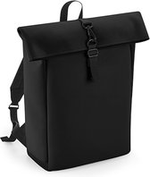 Matte PU Roll-Top Backpack BagBase - 12 Liter Black
