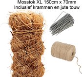 XL Mosstok 150cm x 70mm Incl Bindmateriaal - Monstera Pothos Plantenstok Plantensteun