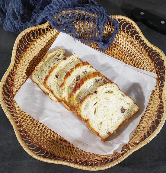 RYAN Broodmand Set - 2 Natuurlijke Rotan Gaarmanden Met Accessoires Voor Perfect Brood
