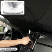 EXTRA GROOT Zonnescherm / autoparaplu - Binnenkant Voorruit Auto - Opvouwbaar - Hitte en UV bescherming 148X86cm