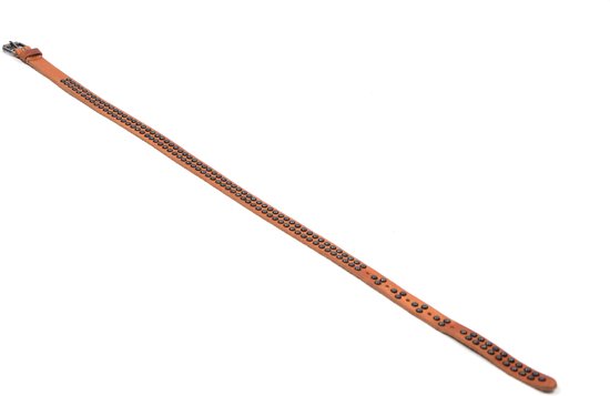 Volnerf rundleder denim riem 5 cm | Leren riem voor mannen 50mm | Brede mannenriem van echt leer | Navy 85cm