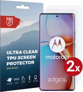 Rosso Screen Protector Ultra Clear Duo Pack Geschikt voor Motorola Edge 40 Pro | Folie | 2 Stuks