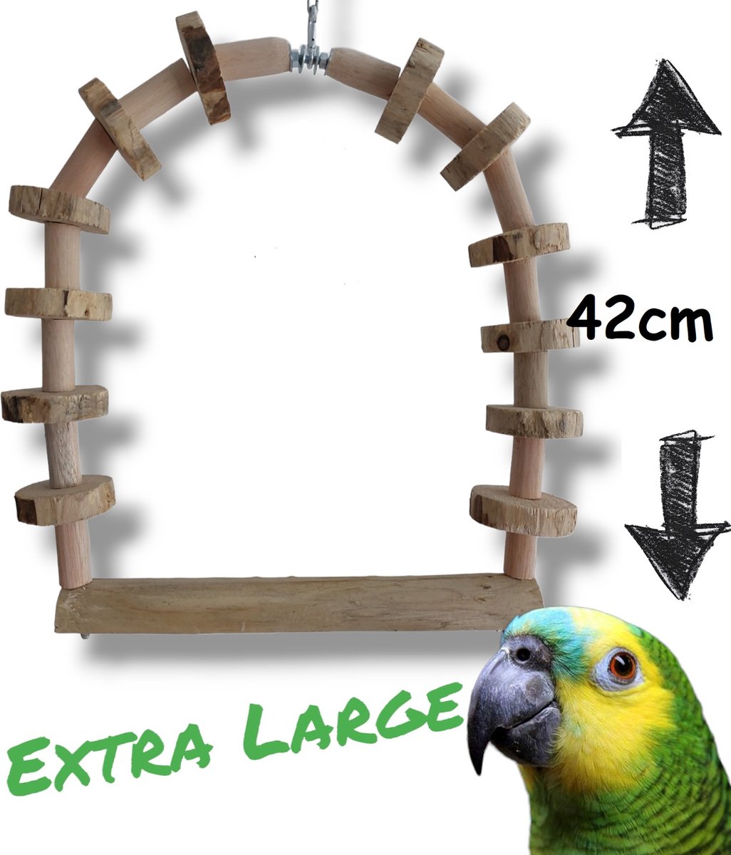 Balançoire Extra large pour oiseaux | Balançoire oiseau XL | Balançoire  perroquet | bol.com