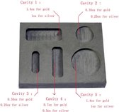 Graphitguss-Barrenform - Metaalverfijning - Scrap Bar Coin Combo 28,3 g