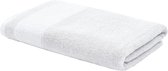 Handdoek 50x100 cm - 100% katoen luxe handdoeken met hanger & logo borduursel, handdoek wit