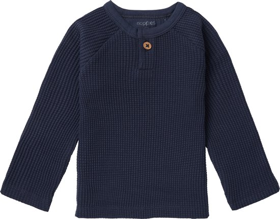 Noppies Baby Jungen Longsleeve - Gerzat T-Shirt Mit Knöpfen (BCI Baumwolle)
